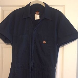 Dickies short sleeved coverall navy blue
